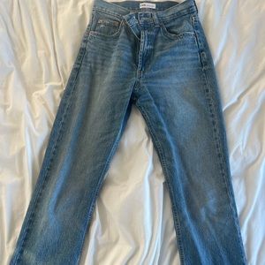 Mid rise straight leg Zara jeans